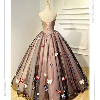 Strapless Prom Dress Dream Princess Dress..