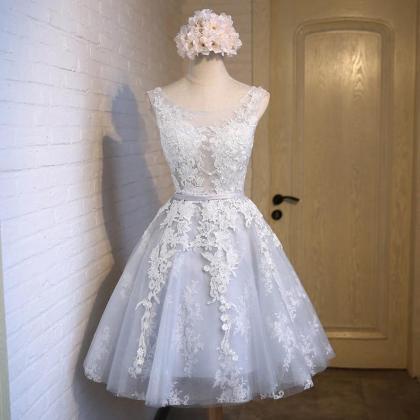Sleeveless Prom Dress Little Lace Mini Dress..