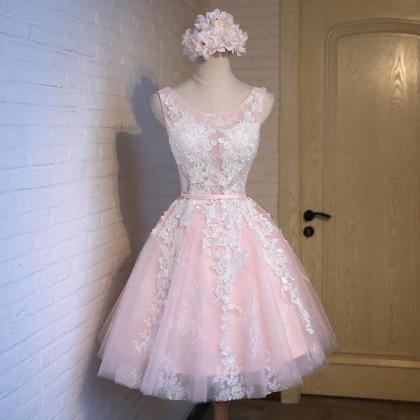 Sleeveless Prom Dress Little Lace Mini Dress..