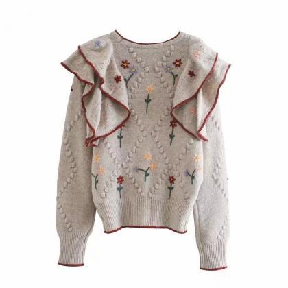Women's Embroidered Cardigan Coat..
