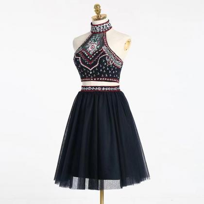 Two-piece Homcoming Dress Dress, Neckline Advanced..