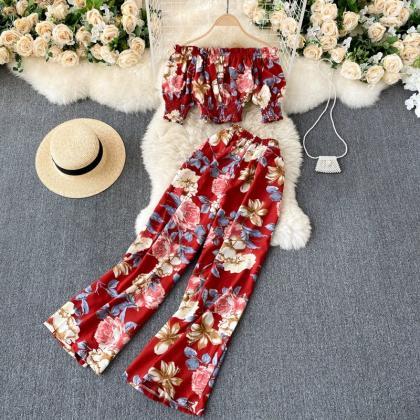 Holiday Print Chic, Spring Two-piece Suit,..