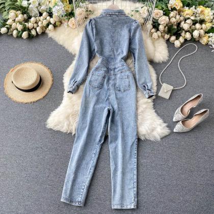 Stylish Jumpsuits, Cutouts, Square-necked Vintage..