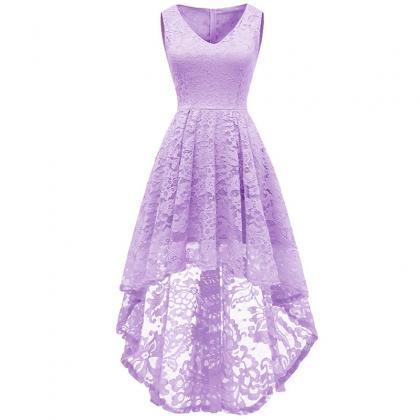 Little Evening Dress, Sleeveless Floral Lace..
