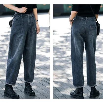 Wide-leg Jeans, Loose Fashion, High Waist Straight..