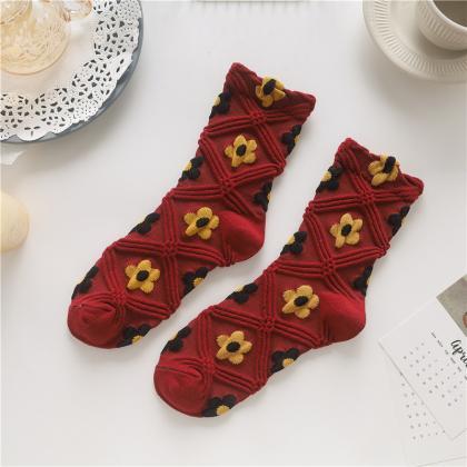 Hyun flowers, stockings, retro, art..