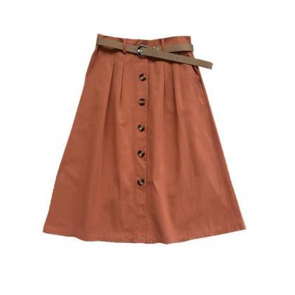 Spring/summer Skirt, Cotton Work Skirt, Single..