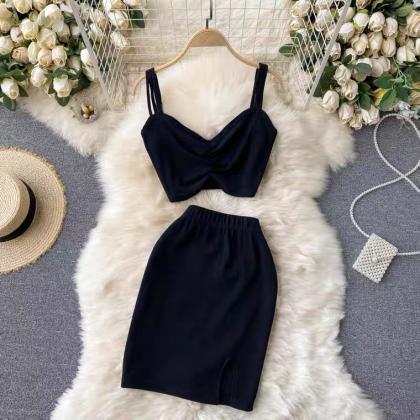 Ins, Sexy Suit, V-neck Suspender, Backless Top,..