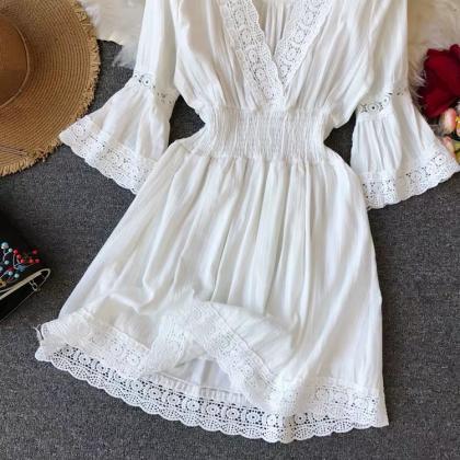 Summer Style, Holiday Beach Dress, Lace..