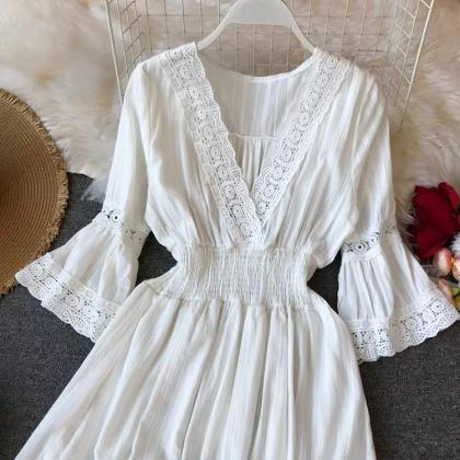 Summer Style, Holiday Beach Dress, Lace..