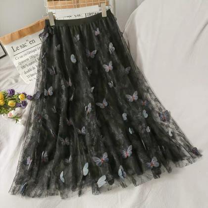 Super Fairy Sweet, Butterfly Long Gauze Skirt,..