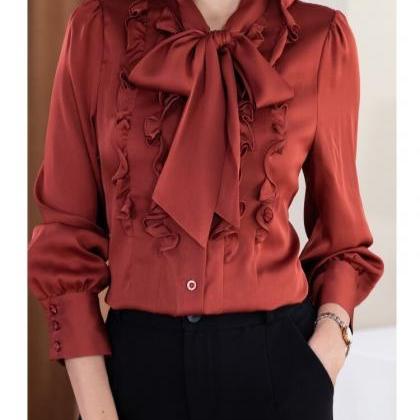 Spring, Ol Blouse , Silk Blouse,offices