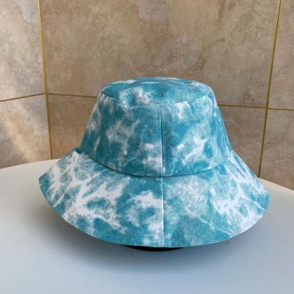 Tie-dyed fisherman hat, spring and ..