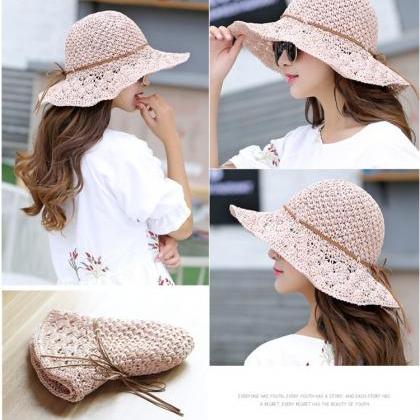 Sunshade Hats For Women Collapsible, Big Brim..