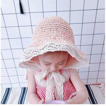 Lace Ribbons, Pure Handmade Straw Hats For..