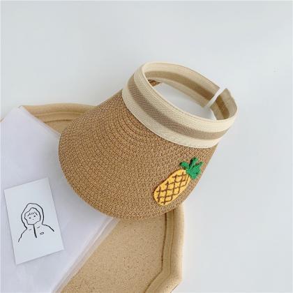Straw Hat Sunshade Hat For Children, Big Brim, Sun..