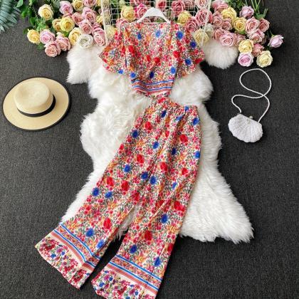 Ethnic Style, Holiday Fashion Suit, Temperament V..