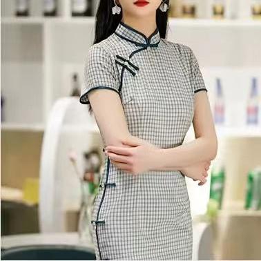 Literary Style, Daily Cotton And Linen Cheongsam..