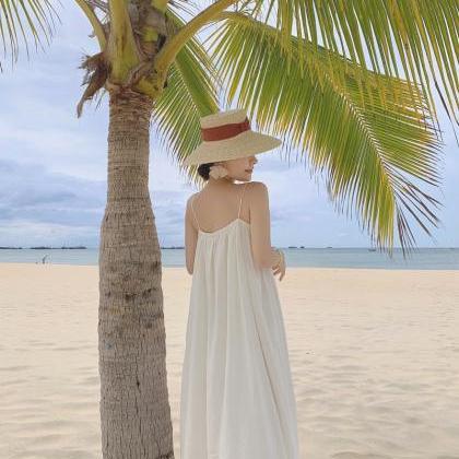 Seaside Holiday Beach Dress, White Dress, Fairy..