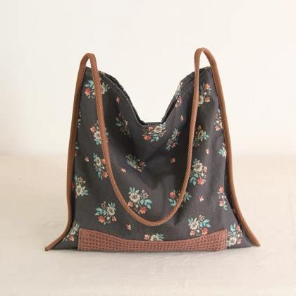Original small flower cloth bag, na..