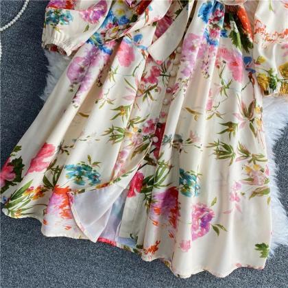 French Love Dress Fairy Dress, Sweet, Printed,..