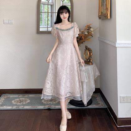 Court Style, Vintage Lace Dress ,fairy Dress