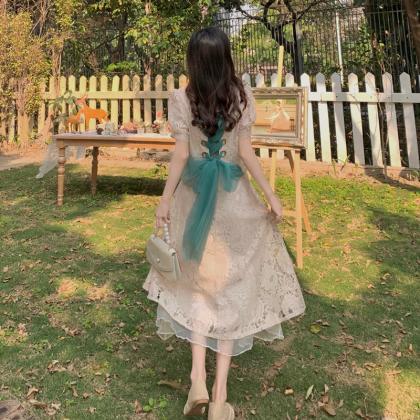 Court Style, Vintage Lace Dress ,fairy Dress