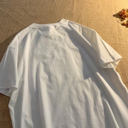 Original Short Sleeved T-shirt, Loose, Printed..
