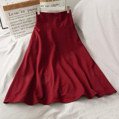 Vintage Dress, Belted Back Waist, A-line Skirt