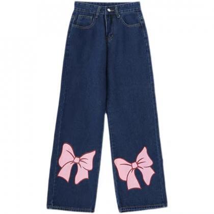 Butterfly Jeans, Loose, High Waist Straight Leg..