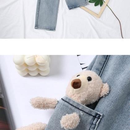 Baby Bear Jeans, Straight Daddy Pants, Wide Leg..