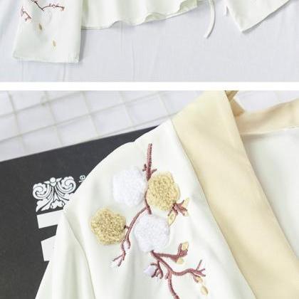 Ethnic Style, Vintage Embroidered Hanfu, Casual..