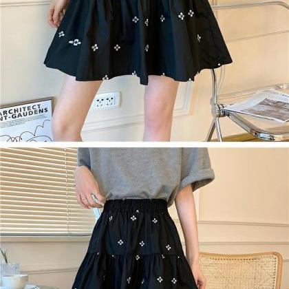 New , heavy embroidery skirt, A-lin..