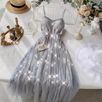 Shiny Fairy Dress, Tulle Dress, Chic, Gentle Wind,..