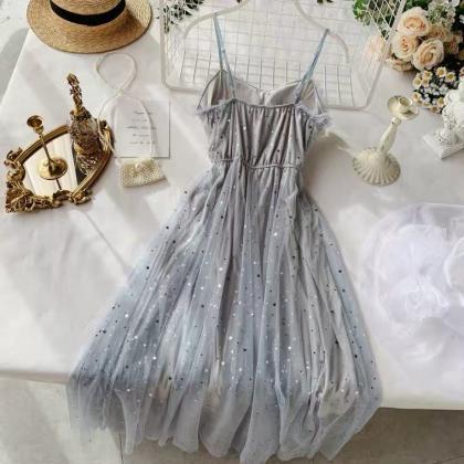Shiny Fairy Dress, Tulle Dress, Chic, Gentle Wind,..
