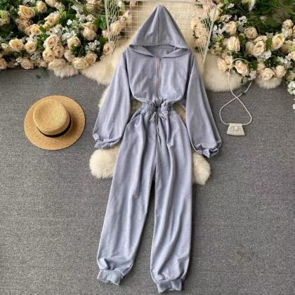 Fashion hoodie style jumpsuit, new ..