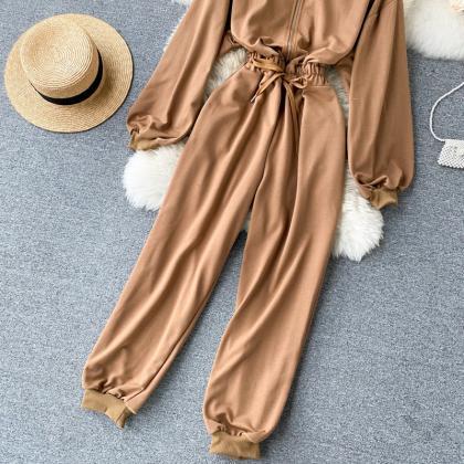 Fashion hoodie style jumpsuit, new ..