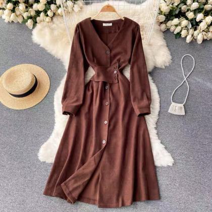 Autumn Dress Windcoat Type Dress, Long Sleeves,..