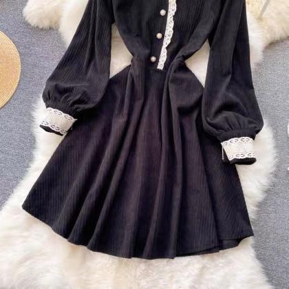 Vintage corduroy dress, fall dress,..