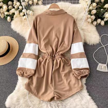 Jumpsuit, Fall, Vintage, Clingy, Long-sleeve,..