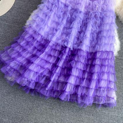 Fairy Skirt Pleated Mesh Skirt, Versatile, Long..