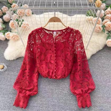 High Quality Lace, Classy, Socialite Lace Shirt,..