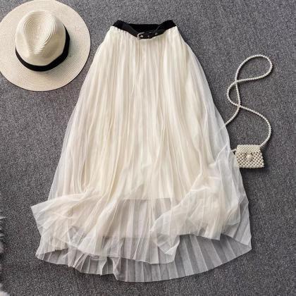 Super Fairy White Tulle Skirt, Elasticated Waist..
