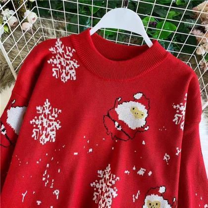 Christmas Knits, Fall/winter, , Loose, Lazy Style,..
