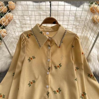 Vintage, Corduroy Shirt, Lady, Temperament,..