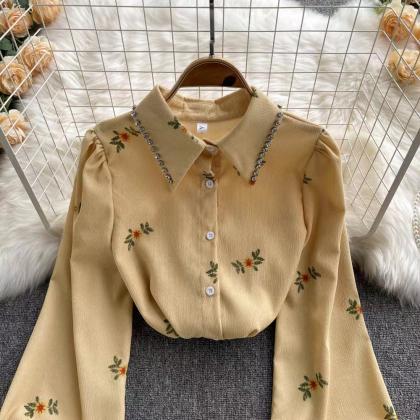 Vintage, Corduroy Shirt, Lady, Temperament,..