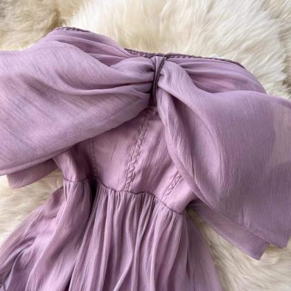 Fairy Purple Dress,strapless Dress,cute Party..