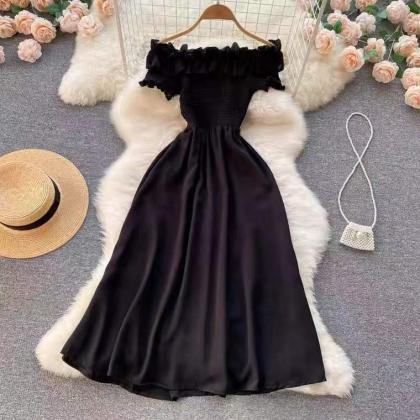 Sexy, Off Shoulder Party Dress, Ruffles Fashion..