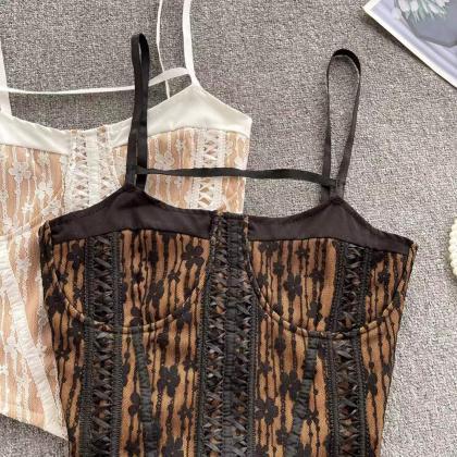 Sexy Lace Top, Hlater Tank Tops, Girl Short Crop..