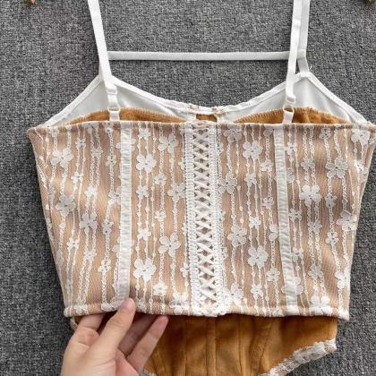 Sexy Lace Top, Hlater Tank Tops, Girl Short Crop..